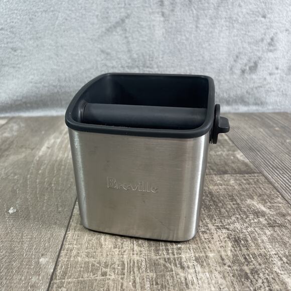 Breville Espresso Knock Box Mini Non-Slip Stainless BES001 Coffee Beans - Picture 1 of 5